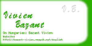 vivien bazant business card